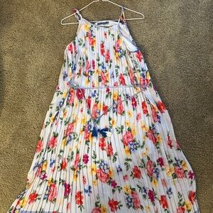 Floral Kids Dress with Multicolor Design
